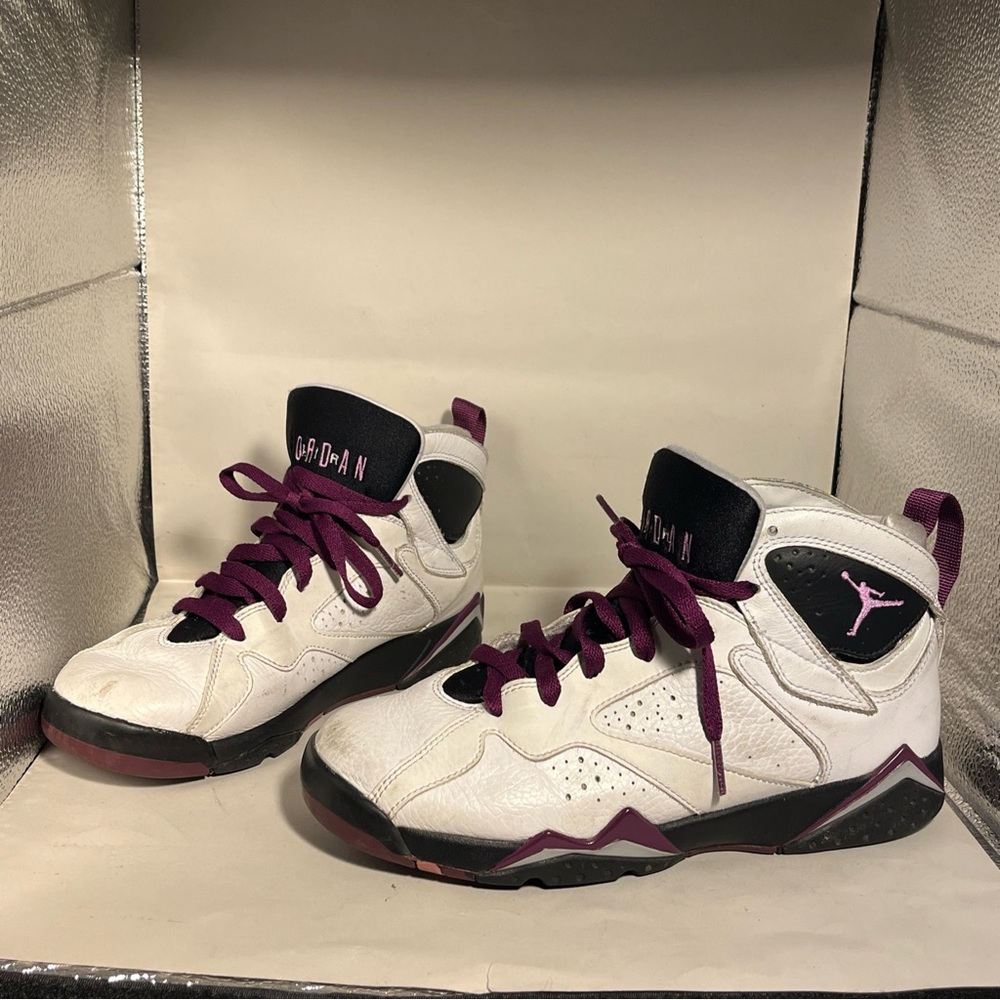 Air Jordan 7 Retro 442960-127 Fuchsia Glow Shoes Size 7Y